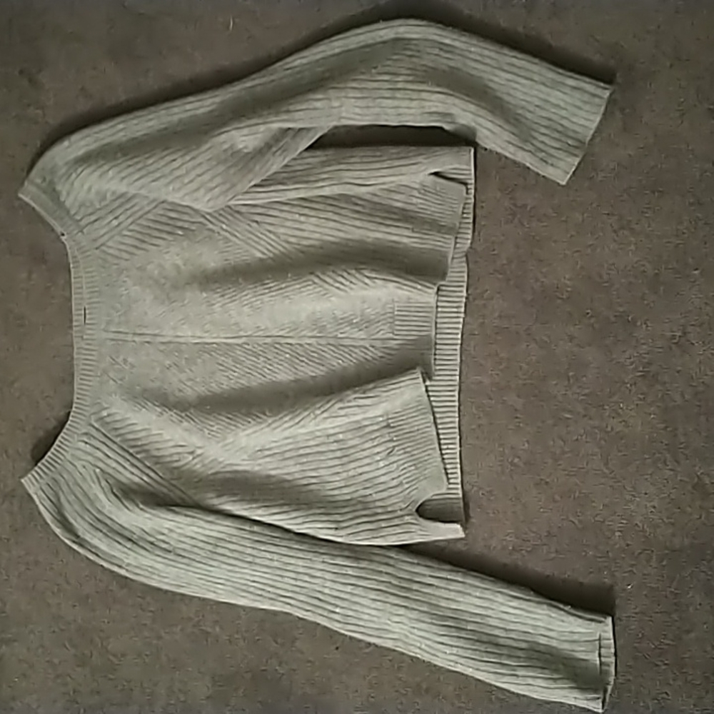 Womens M grey Express half sweater